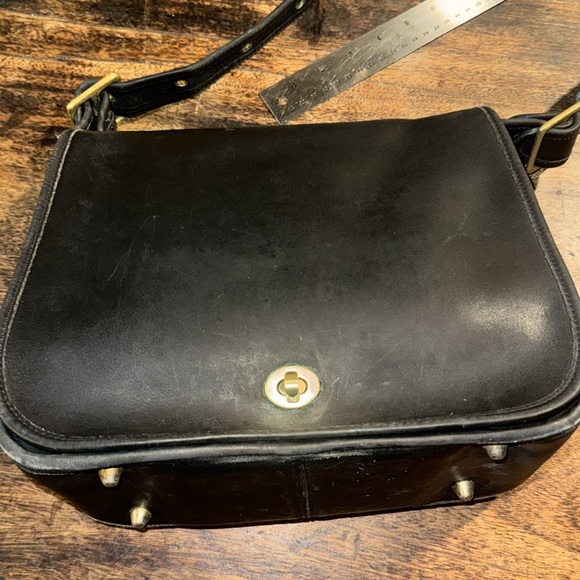 COACH Vintage Stewardess Bag glovetanned leather converts shoulder to crossbody - Picture 14 of 16